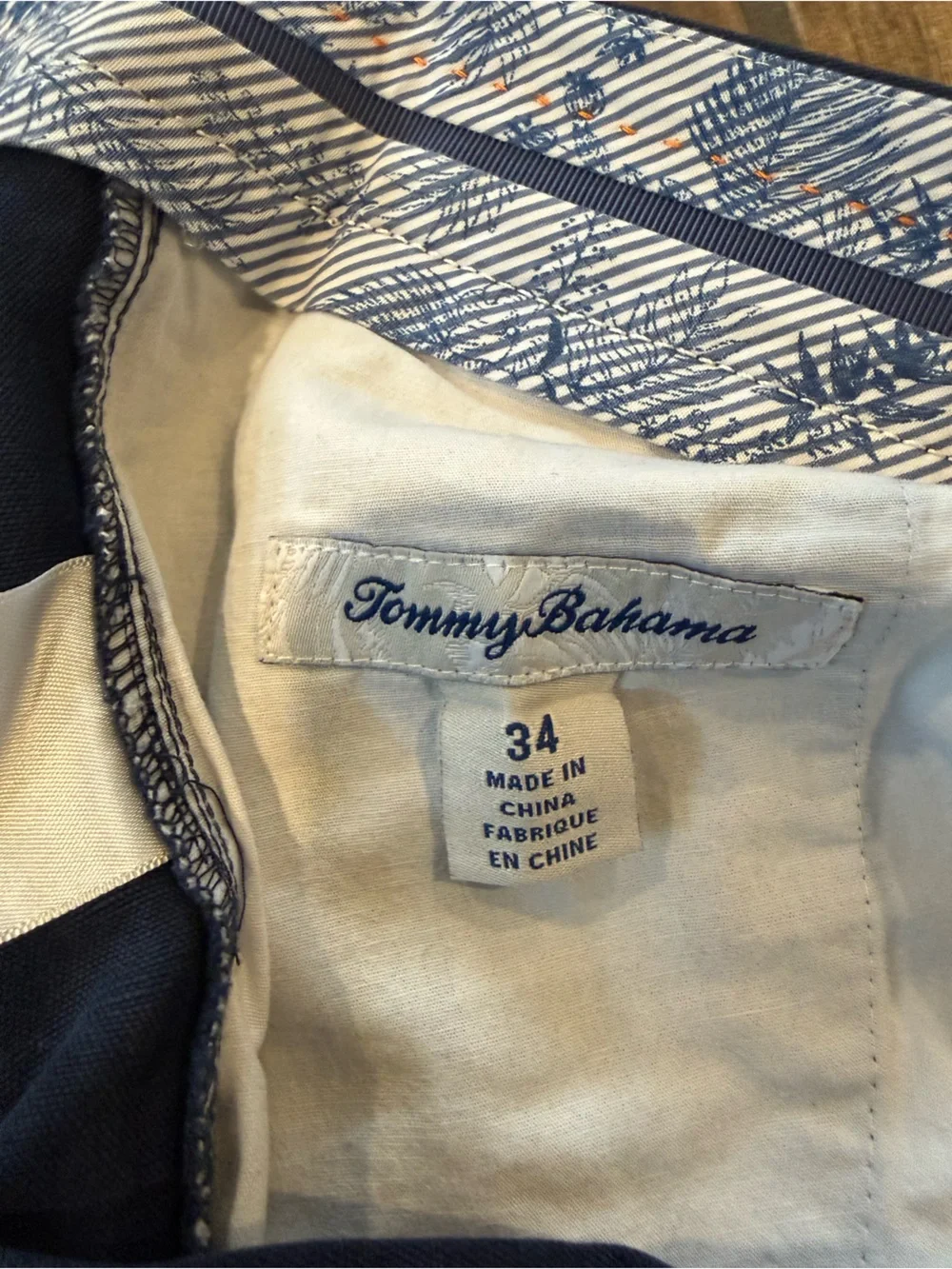 Tommy Bahama Navy Flat Front Men's Shorts